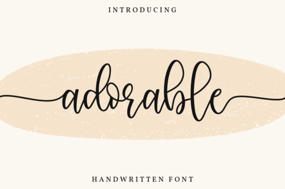 Adorable: A Modern Calligraphy Font for Elegant Design