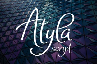 Atyla: A Modern Script Font for Dynamic Designs