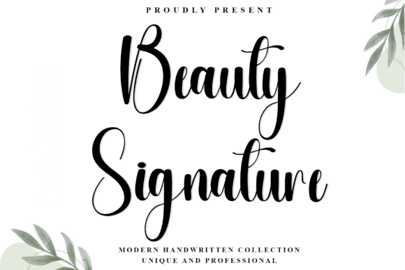 Beauty Signature: A Modern Handwritten Font for Elegant Design