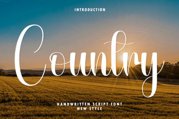 Country: The Elegant Handwritten Script for Modern Design