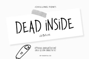 Dead Inside: A Playful Handwritten Font with Character
