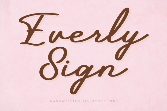 Everly Sign: Elevate Your Design with Elegant Handwritten Typography