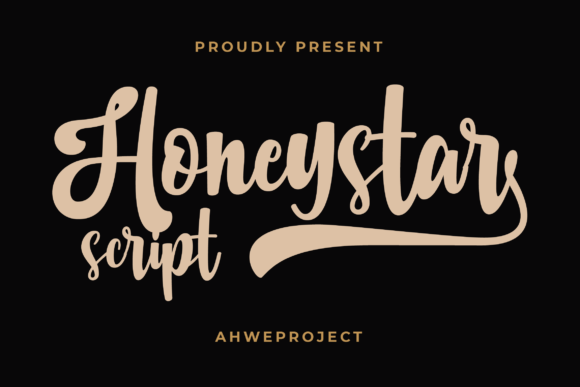 Honeystar: A Bold Handwritten Font for Retro Branding