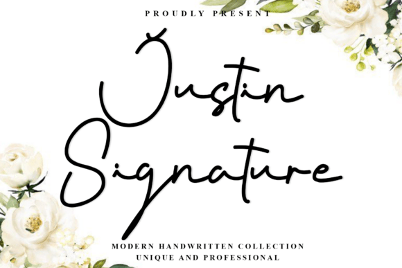 Justin Signature: Elevating Modern Design with Elegant Typography