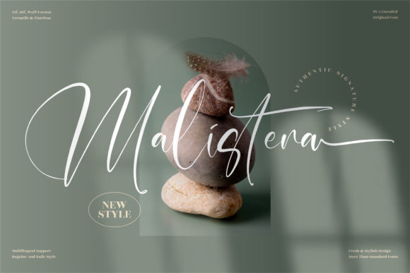 Malistera: Elevating Design with Elegant Handwritten Typography