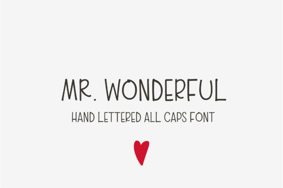 Mr. Wonderful: A Handwritten Font for Authentic Design