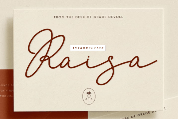 Raisa: The Handwritten Font That Elevates Modern Design