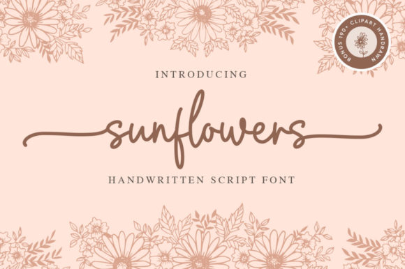 Sunflowers: A Handwritten Font for Modern Branding