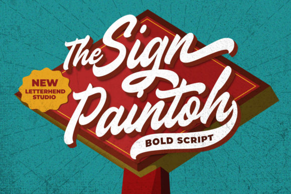 The Sign Paintoh: A Bold Handwritten Font for Retro Branding