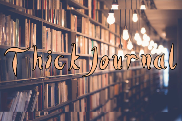 Thick Journal: A Handwritten Font for Creative Design
