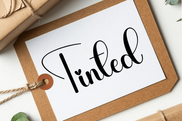 Tinted: A Sweet Cursive Font for Elegant Designs